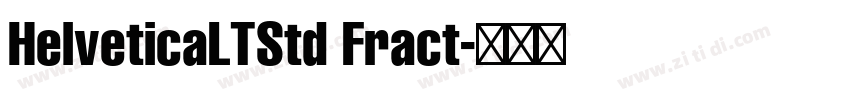 HelveticaLTStd Fract字体转换